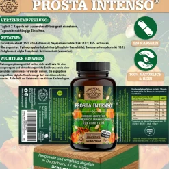 ® PROSTA INTENSO | Prostata Kapseln mit Kürbiskern, Sägepalme, Selen uvm.|SCHEUNENGUT Sale