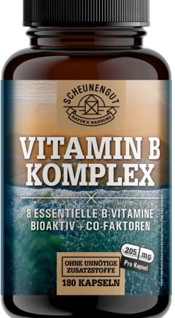 Scheunengut® Vitamin B Komplex - alle 8 B Vitamine + Myo-Inositol, Betain und Cholin| Clearance