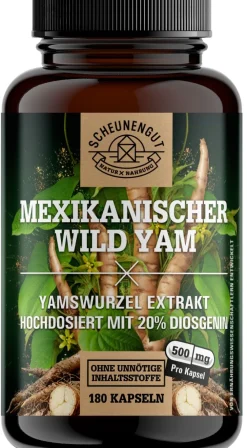 ® Yamswurzel Extrakt | Mexikanischer Wild Yams Kapseln|SCHEUNENGUT Best
