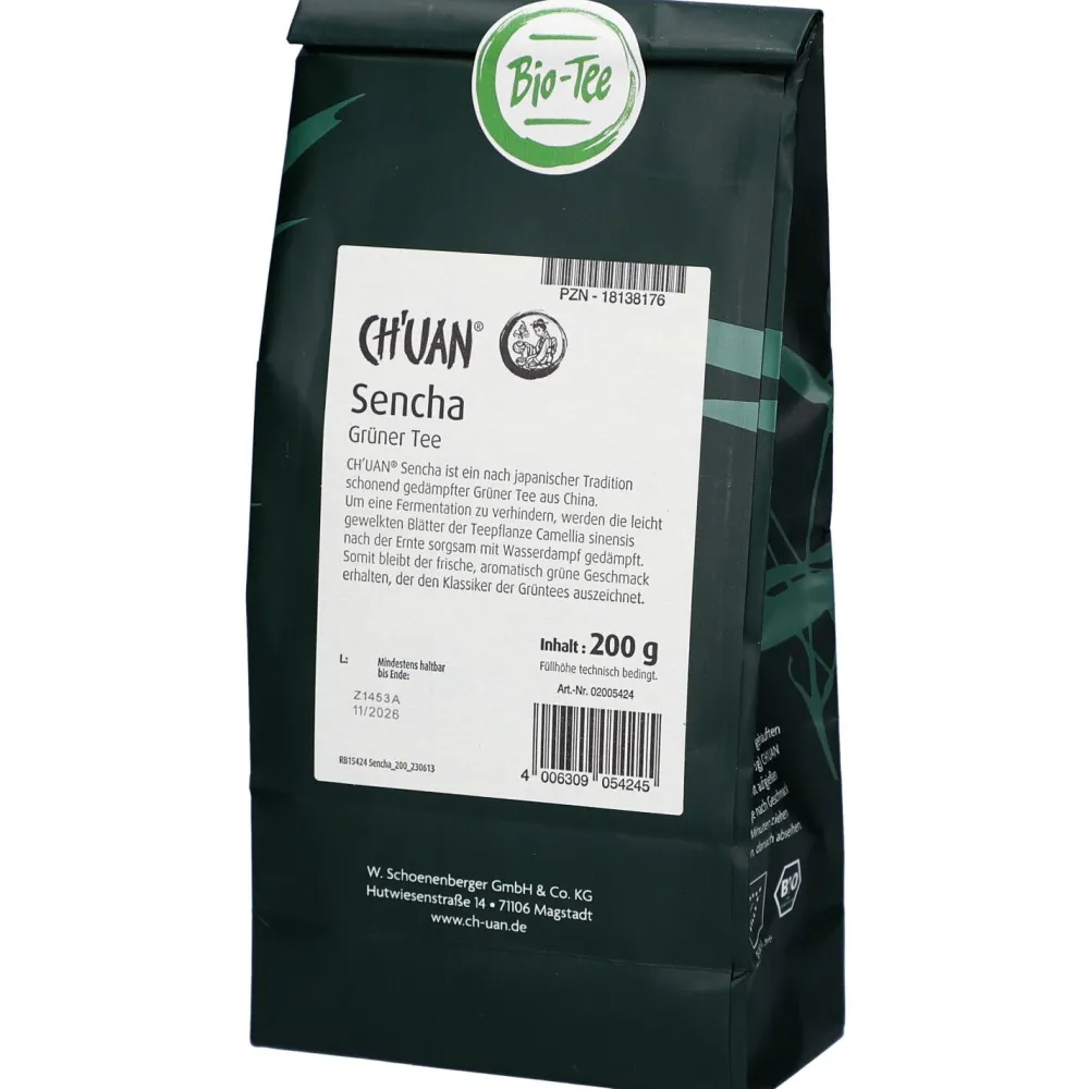 CH’UAN Grüner Tee Sencha Bio>Schoenenberger Hot