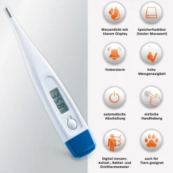 digitales Fieberthermometer mit Fieberalarm|self-diagnostics Clearance