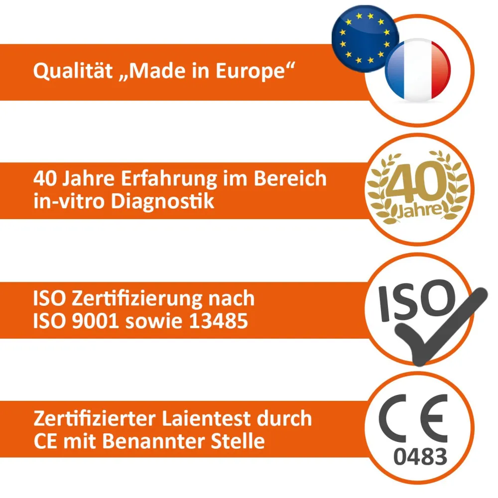 Gluten Test für zu Hause - Zöliakie Selbsttest|self-diagnostics Discount