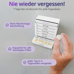 Senomed - Tablettenbox  - Wochendosierer für 7 Tage| Outlet
