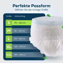 Inkontinenz Windeln Pants für Erwachsene Maxi - Größe S - 44 Stück Schutzhosen><noscript><img width=