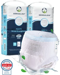 Pants Super für Erwachsene - Größe XL Schutzhosen Inkontinenz Erwachsenenwindeln 60St.>SENSALOU Sale