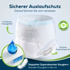 Pants Super für Erwachsene - Größe M Inkontinenz Hosen , Windel für Inkontinenz|SENSALOU