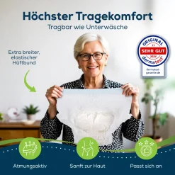 Pants Super für Erwachsene - Größe M Inkontinenz Hosen , Windel für Inkontinenz|SENSALOU