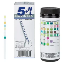 Servotest 5+NL Diagnose Urinteststreifenfür PH, Glucose, Protein, Leucos etc.> Online