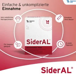 SiderAL® Eisen 14mg Cola mit Vitamin C | Nahrungsergänzungsmittel bei erhöhtem Eisenbedarf in der Stillzeit & beim Sport| Hot