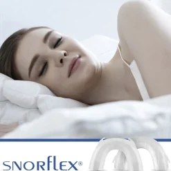 Snorflex - Anti-Schnarchschiene - inkl. Aufbewahrungsbox & 100 x Gummibänder - Transparent><noscript><img width=