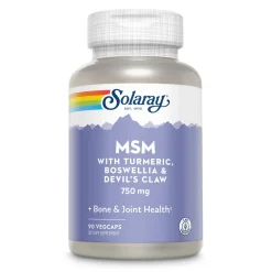 Solaray MSM 750 mg mit Curcuma+Weihrauch+Teufelskralle| Hot