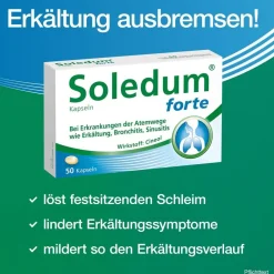 ® forte  Kapseln bei Erkältung, Bronchitis & Sinusitis|Soledum