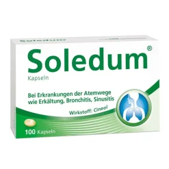 Soledum® Kapseln bei Erkältung, Bronchitis & Sinusitis|Soledum Kapseln Clearance