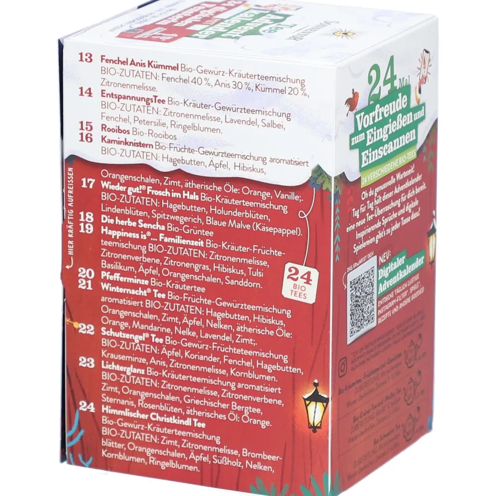 ® Tee Adventkalender Edition 2024 - 26 24 Aufgussbeutel|SonnentoR Online