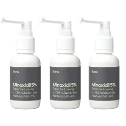 SONS Minoxidil 50mg/ml Lösung für Männer bei erblich bedingtem Haarausfall, Pumpspender,  3 Monate| Best