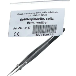 Splitterpinzette Spitz 9 cm rostfrei| Sale