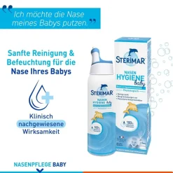Stérimar Nasenhygiene Baby, 100% natürliches Meerwasser Nasenspray, 2 in 1 Spray & Spülung für Babys ab Geburt anwendbar><noscript><img width=