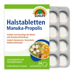 Sunlife Halstabletten Manuka-Propolis| Online