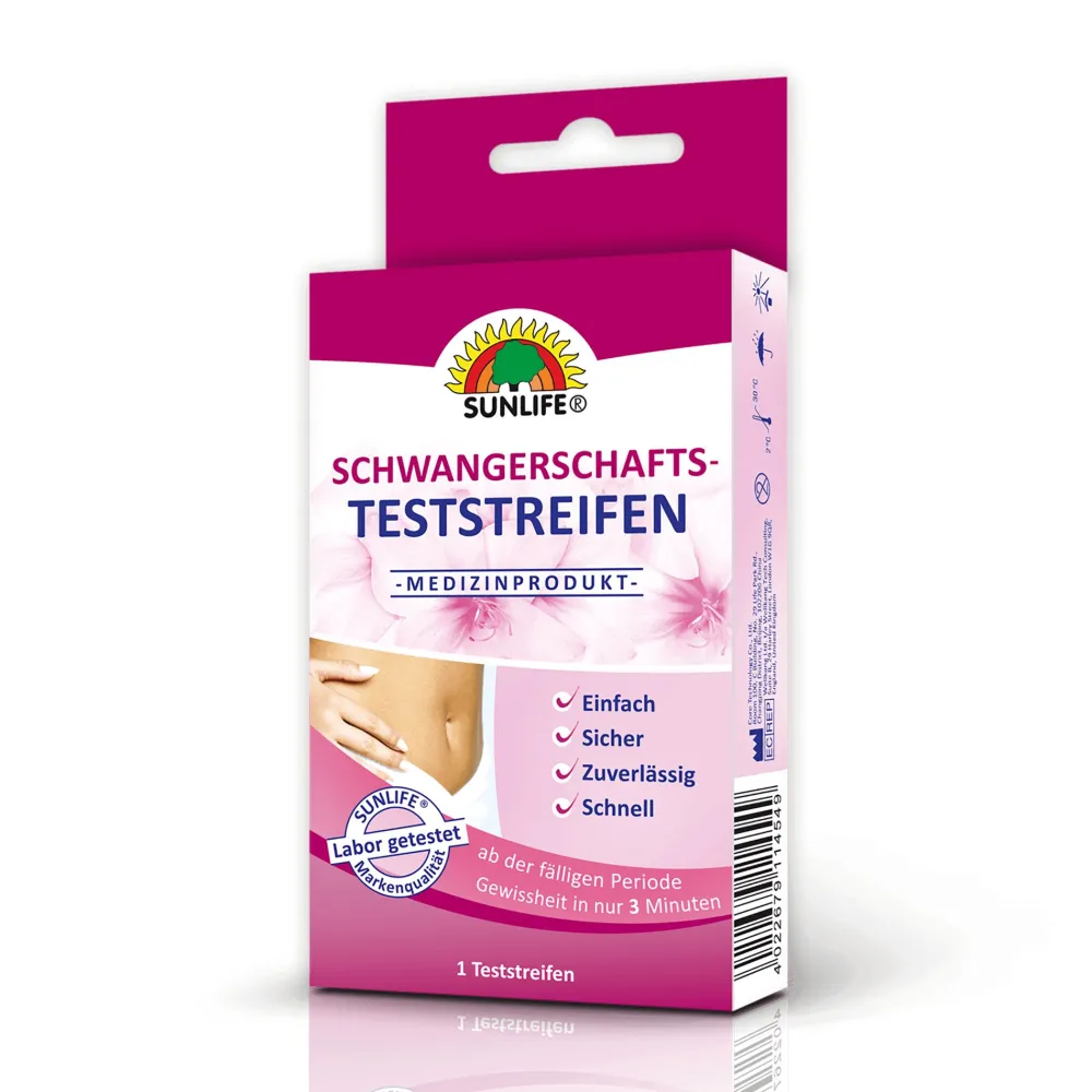 SUNLIFE® Schwangerschafts-Teststreifen hCG Stick> Sale