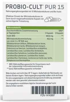 PROBIO-CULT® PUR 15, denn eine stabile Darmflora braucht Vielfalt.|Syxyl Discount