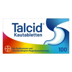 Kautabletten – wirken schnell und kontrolliert gegen Sodbrennen, Reflux und säurebedingte Magenbeschwerden|Talcid Discount