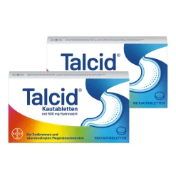 Kautabletten – wirken schnell und kontrolliert gegen Sodbrennen, Reflux und säurebedingte Magenbeschwerden>Talcid New
