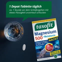 ® Magnesium 500 Nacht + Melatonin|taxofit Clearance