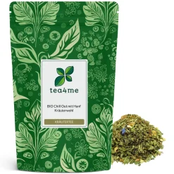 tea4me BIO Chill Out mit Hanf Kräuterwohl Kräutertee mit Orange-Geschmack> Online