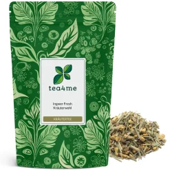 tea4me Ingwer Fresh Kräuterwohl Kräutertee mit Ingwer-Minze-Zitrone-Geschmack> Hot