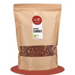 teeverliebt - African Summer Bio loser Rooibostee Großpackung I Fruchtig-exotisch mit Hibiskusnote| Hot