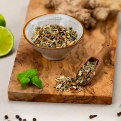 teeverliebt - Chai Limette Bio loser Kräutertee Großpackung I Würziger Kräutertee mit Zitrusfrische| Sale