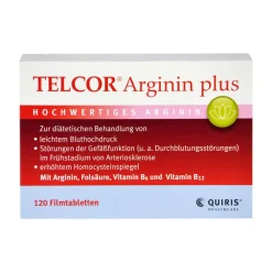Arginin plus B-Vitamine zur Unterstützung bei leichtem Bluthochdruck + Durchblutungsstörungen>Telcor Clearance
