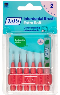 Interdentalbürste Extra Soft 0,5 - 0,9 mm rot|TePe Online