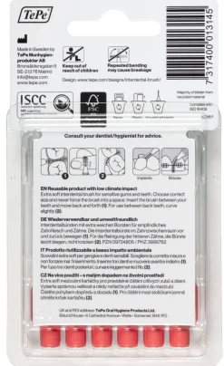 Interdentalbürste Extra Soft 0,5 - 0,9 mm rot|TePe Online