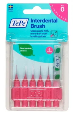Interdentalbürsten 0,4 - 0,6 mm pink>TePe Outlet