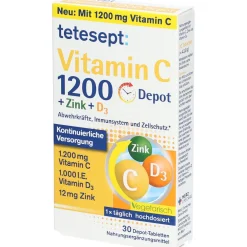 : Vitamin C 1200 Depot + Zink + D3|tetesept Hot