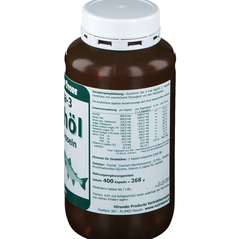 The Nutri Store Omega-3 Fischöl 500mg> Online