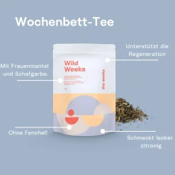 Wochenbett-Tee Frauenmantel & Hirtentäschel, Regeneration nach der Geburt - ohne Fenchel>the weeks Best