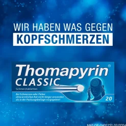 Classic 2x 20Stk. | schnelle Hilfe bei akuten leichten bis mäßigen Kopfschmerzen|Thomapyrin Best