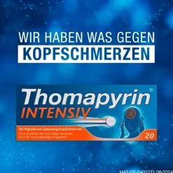 Thomapyrin INTENSIV 2x 20Stk. I  starke Hilfe bei Kopfschmerzen und Migräne| New