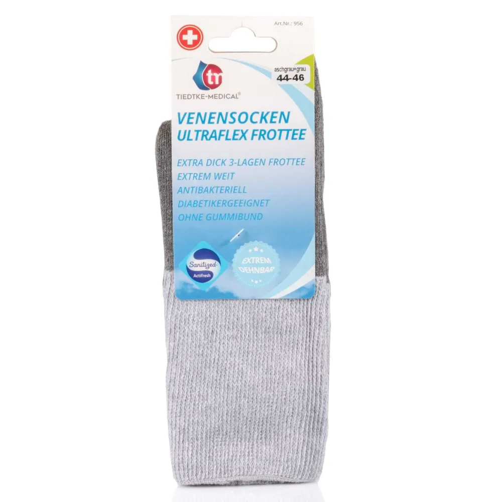 Tiedtke-Medical Ultraflex Frottee Diabetikersocken extra weiter Bund> Hot