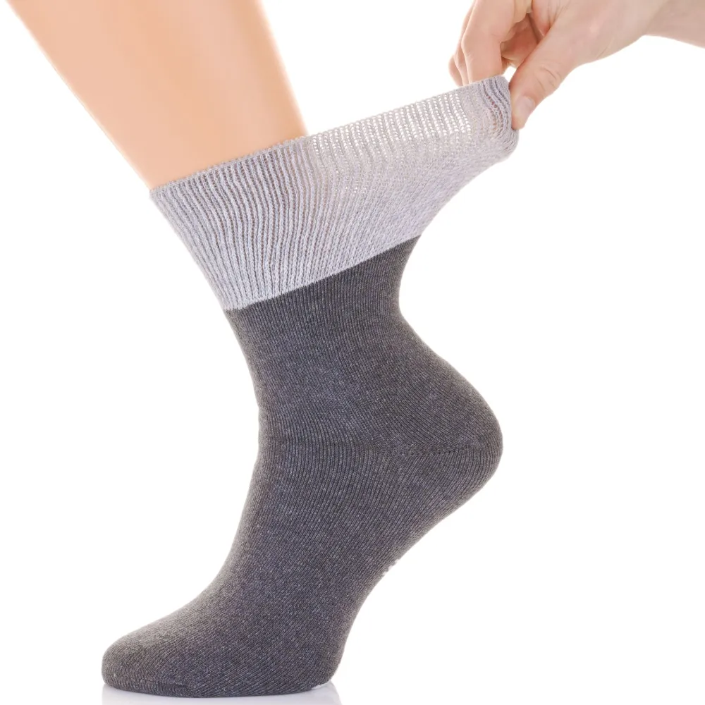 Tiedtke-Medical Ultraflex Frottee Diabetikersocken extra weiter Bund> Hot