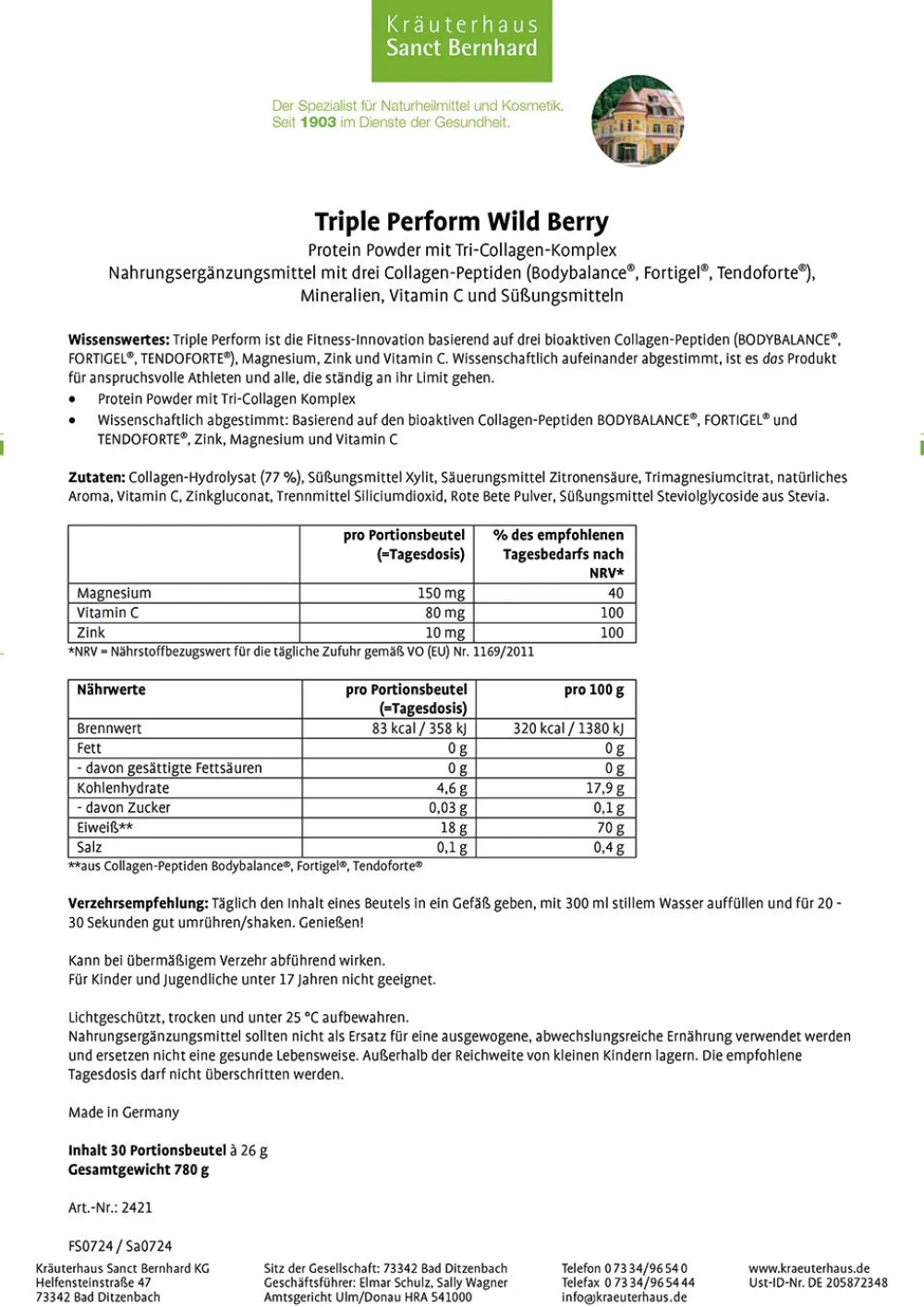 Triple Perform Wild Berry| Discount
