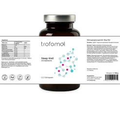 Sleep Well - mit Melatonin, Baldrian, Kamille - schneller EINSCHLAFEN|trofomol Clearance