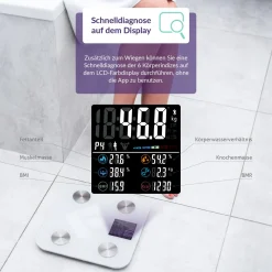 Truelife FitScale W6 BT Personenwaage max. 180 kg retail (TLFSW6BT)|