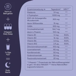 ® Daily Sleep Schlafkapseln Testsieger - Premium Schlaf-Komplex mit Melatonin|TRUE NATURE Online