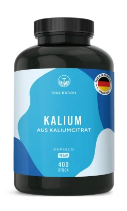 ® Kalium Kapseln aus Kaliumcitrat - Elektrolyte Kapseln|TRUE NATURE Clearance