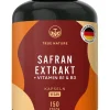 ® Safran Extrakt Kapseln - Markenrohstoff Affron® mit Vitamin B1 & B3|TRUE NATURE Discount