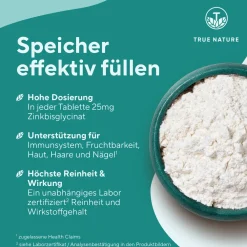 ® Zink Bisglycinat Tabletten Testsieger (Premium Markenrohstoff Albion®), 1 Jahr Vorrat><noscript><img width=