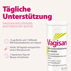 Milchsäurebakterien mit Biotin: Kapseln zur Unterstützung einer gesunden Vaginalschleimhaut><noscript><img data-lazyloaded=